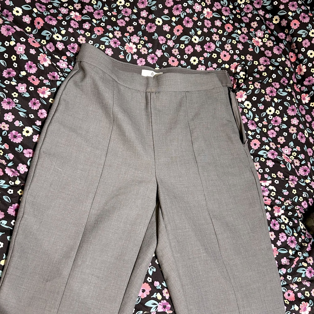 Women’s aritzia wilfred babaton grey dress pants with side zip enclosure size 8